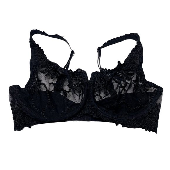 Soma Other - Soma Black Sensuous Lace Unlined Sheer Bra